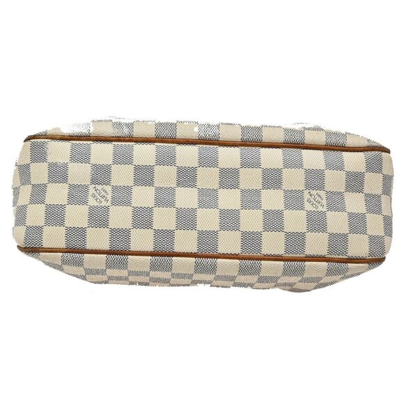 LOUIS VUITTON Siracusa PM Shoulder Bag Damier Azur Leather White N41113 12AA089 - Picture 6 of 15